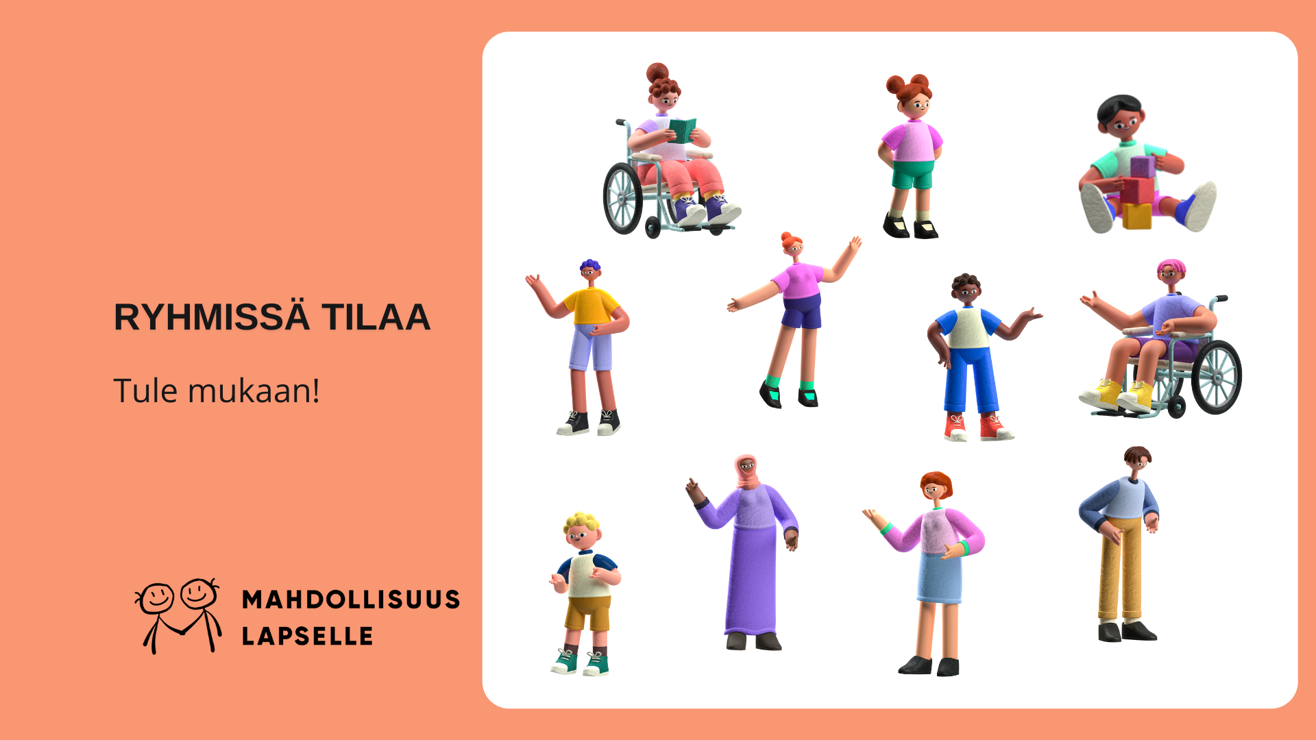 Ryhmissä on tilaa. Tule mukaan!