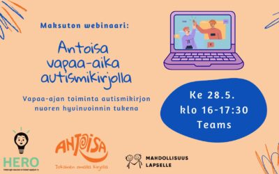Webinaari: Antoisa vapaa-aika autismikirjolla
