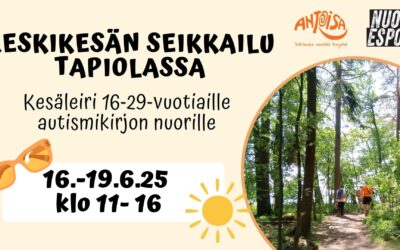 Maksuton kesäleiri autismikirjon nuorille