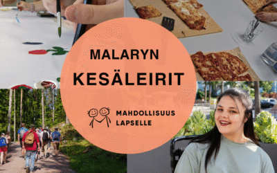 Malaryn kesäleiri erityistä tukea tarvitseville lapsille ja nuorille