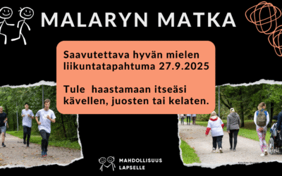 Malaryn matka on saavutettava hyvänmielen liikuntatapahtuma
