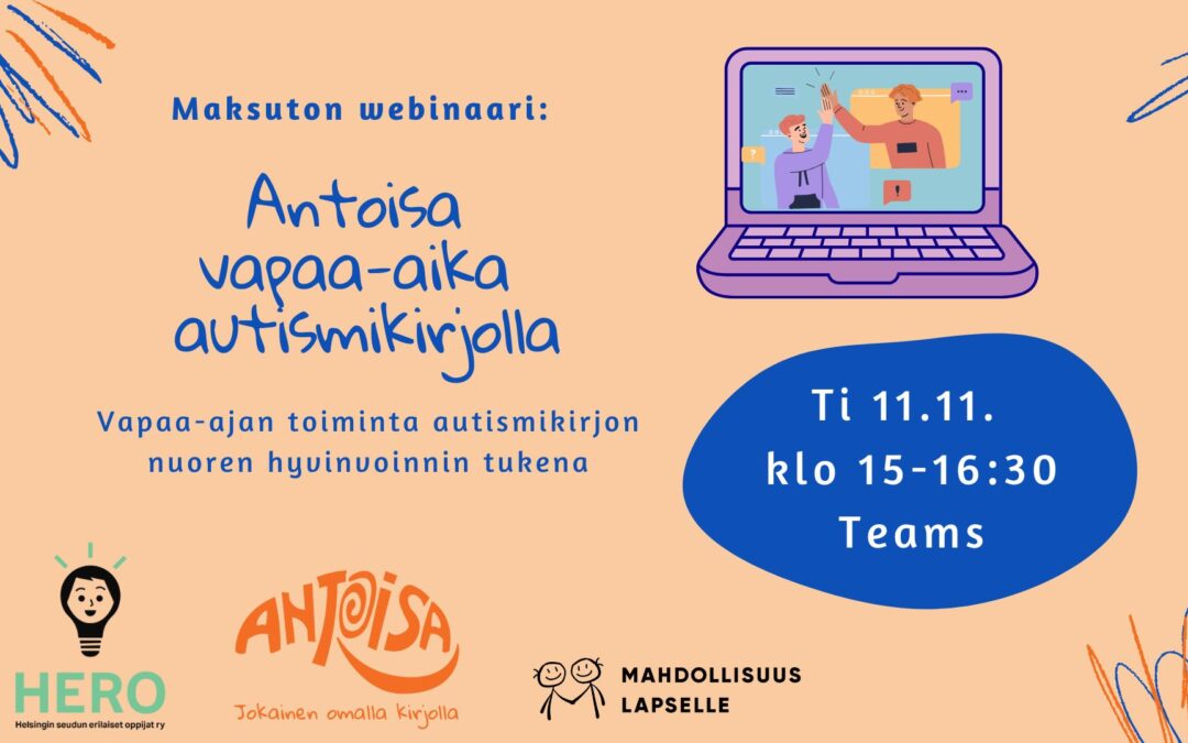 Webinaari: Antoisa vapaa-aika autismikirjolla