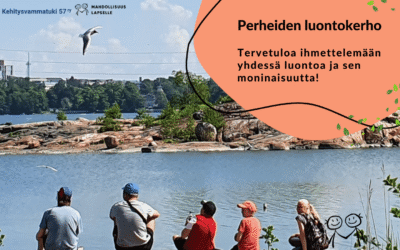 Kevät kurkkii kuusen takaa, tervetuloa Perheiden luontokerhoon