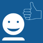 Hymynaama ja peukalo ylöspäin.