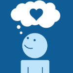 Ihminen, jolla ajatuskupla sydämestä