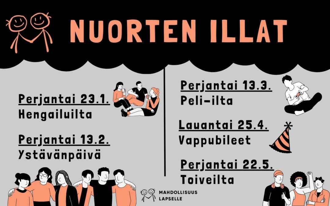 Mitä sinä haluaisit tehdä Nuorten illan Toiveillassa?