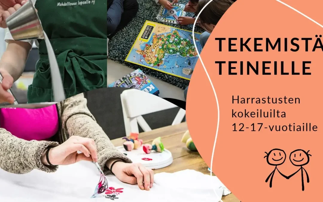 Tekemistä teineille: Tutustu erityistä tukea tarvitsevien nuorten harrastuksiin