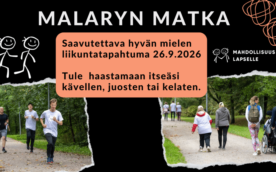 Malaryn matka 2026 on saavutettava hyvän mielen liikuntatapahtuma