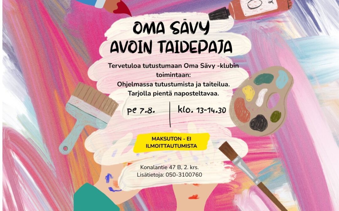 Oma sävy -klubin avoin taidepaja