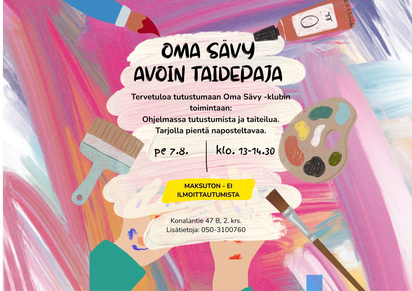 oma sävyn avoin taidepaja